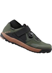Fahrradschuh Shimano "Enduro/Downhill-Fahrradschuhe GE900, olive", Herren, Gr. 40, gr&uuml;n (olive), Obermaterial: 100% Kunstleder synt.leather., Schuhe Fahrradschuh