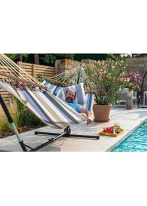La Siesta H&auml;ngemattengestell, Anthrazit, Metall, 120x95-130x275-375 cm, Gartenm&ouml;bel, Gartenschaukeln, H&auml;ngematten