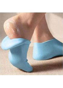 1 Pair Of Silicone Moisturizing Socks - High Elastic Aloe Soothing Anti Slip Gel Heel, Night Home Foot Care, Softening