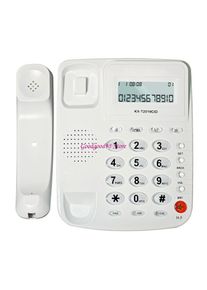 Corded Telephone Basic Landline Phone for Seniors Analog Home Phone with Call Display Small Desk Guest Room Telephone