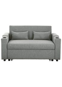 Livetastic Schlafsofa, Dunkelgrau, Kunststoff, F&uuml;llung: Polyester, 150x91x85 cm, Liegefunktion, Wohnzimmer, Sofas & Couches, Schlafsofas, Sonstige Schlafsofas