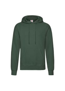 Fruit Of The Loom Unisex Volwassenen Klassiek Sweatshirt met capuchon (Fles groen)