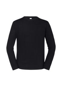 Fruit of the Loom Unisex volwassen T-shirt met lange mouwen Iconic 195 (Zwart)