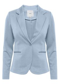 Blusenblazer Ichi "Blazer IHKATE", Damen, Gr. S, forever blau, Obermaterial: 74% Polyester PES. 22% Viskose CV. 4% Elasthan EL., Blazer Blusenblazer