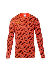 Torwarttrikot Uhlsport "Torwartbekleidung Progressive Kids", Jungen, Gr. 152, rot (fluo rot, schwarz, fluo gel), Obermaterial: 100% Polyester Pol. recyc.., Trikots Torwarttrikot