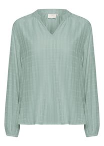 Langarmbluse Kaffe "Langarm-Bluse KAalice", Damen, Gr. 34, gr&uuml;n (balsamgr&uuml;n c.), Obermaterial: 65% Polyester PES. 35% Viskose CV., Blusen Langarmbluse