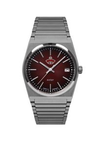 Solaruhr RUHLA "Space Control Solar Damen", silber (silberfarben), Armbanduhren, Damen, Solaruhr, Armbanduhr, Damenuhr, Datum, Leuchtzeiger, Saphirglas, Made in Germany