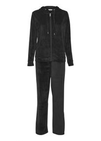 Freizeitanzug B.Young "Sweat-Set BYMITZA", Damen, Gr. XL, schwarz, Obermaterial: 95% Polyester PES. 5% Elasthan EL., Sportanz&uuml;ge Freizeitanzug
