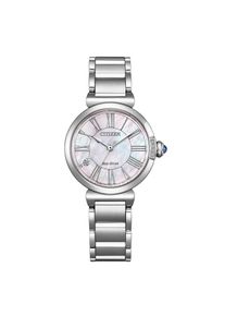 Solaruhr Citizen "Citizen L", silberfarben, hellrosa, Armbanduhren, Damen, Solaruhr, Armbanduhr, Damenuhr, Edelstahlarmband, analog