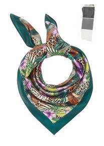 Modetuch LSCN BY LASCANA "Schal, Modeschal, Dreieckstuch, Nickituch, Halstuch", Damen, gr&uuml;n, Stoff, Polyester, gemustert, Modet&uuml;cher Modetuch, mit modischem Print
