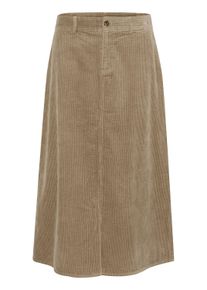 Midirock Culture "Rock CUklay", Damen, Gr. 34, beige (timber wolf), Obermaterial: 100% Baumwolle CO., R&ouml;cke Midirock