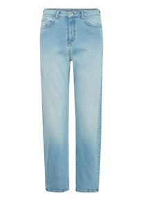 Regular-fit-Jeans B.Young "Jeans BYLOETTA", Damen, Gr. 33, N-Gr, blau (ligth blau denim), Obermaterial: 98% Baumwolle CO. 2% Elasthan EL., Jeans Regular-fit-Jeans