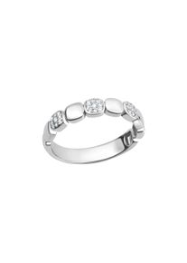 Silberring Firetti "Schmuck Geschenk Silber 925 Damenring Ring Viereck" Gr. 60, silberfarben, kristallwei&szlig;, Fingerringe, Damen, 60, Silber 925 (Sterlingsilber), 4mm, Silberring, mit Zirkonia (synth.)