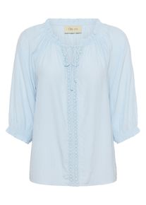 Langarmbluse Cream "Langarm-Bluse CRNana", Damen, Gr. 38, blau (cashmere blau), Obermaterial: 100% Viskose CV., Blusen Langarmbluse