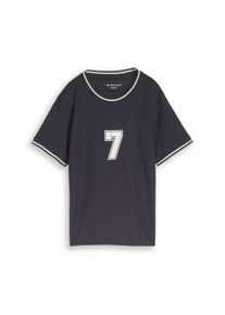 T-Shirt Tom Tailor, Jungen, Gr. 92/98, coal grau, Web, Obermaterial: 100% Polyester, bedruckt, regular fit normal, Rundhals, kontrastfarben, Shirts T-Shirt, mit Print