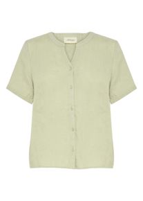 Hemdbluse Cream "Langarm-Hemd CRBellis", Damen, Gr. L-XL, gr&uuml;n (tea), Obermaterial: 100% Leinen LI., Blusen Hemdbluse