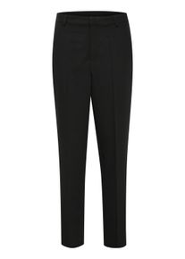 Marlene-Hose Kaffe "Hose KAsakura", Damen, Gr. 46, N-Gr, schwarz (schwarz deep), Obermaterial: 77% Polyester Pol. recyc.. 18% Viskose CV. 5% Elasthan EL., Hosen Marlene-Hose