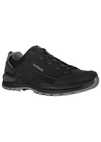 Wanderschuh Lowa "RENEGADE EVO LL LO Lederfutter", Herren, Gr. 41,5, schwarz, grau, Leder, Textil, Schuhe Wanderschuh, aus Leder,Vibram Sohle,Lederfutter