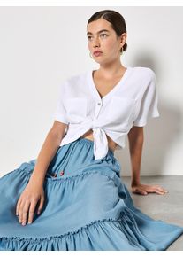 Jeansrock Apricot "Rock", Damen, Gr. S (36), blau, gewebt, Obermaterial: 100% Lyocell CLY., uni, R&ouml;cke Jeansrock, mit Stufen