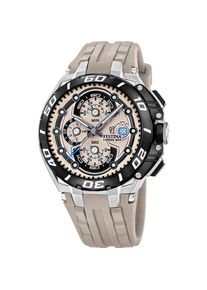 Chronograph Festina "Chrono Bike", hellbraun, hellbraun, schwarz, Armbanduhren, Herren, Chronograph, Quarzuhr, Armbanduhr, Herrenuhr, analog, Tag, Stoppfunktion