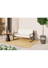 Ambia Garden Gartenbank, Akaziefarben, Holz, Akazie, Hartholz, 140x75x73 cm, Holzm&ouml;bel, Sitzgelegenheiten Holz, Holzb&auml;nke, Gartenb&auml;nke Holz