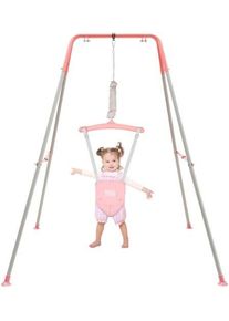 Funlio Baby T&uuml;rhopser mit St&auml;nder | rosa