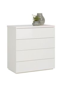 Xora Kommode, Wei&szlig;, Holzwerkstoff, 4 Schublade(n) Schubladen, 85x88x44 cm, Fsc, Beim&ouml;bel erh&auml;ltlich, Kleinm&ouml;bel, Kommoden, Kommoden