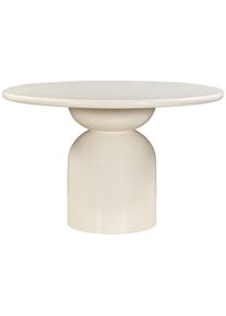 P & B Esstisch, Wei&szlig;, Holz, Mangoholz, vollmassiv, Holz, rund, rund, 120x76x120 cm, gastro- und objekttauglich, Esszimmer, Esstische, Esstische rund