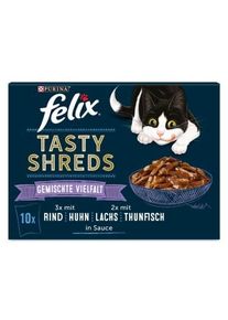 FELIX Tasty Shreds Vari&eacute;t&eacute; m&eacute;lang&eacute;e 80x80g
