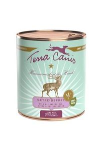 Terra Canis sans c&eacute;r&eacute;ales Adult Gibier avec pommes de terre, pommes et airelles rouges 6x800 g