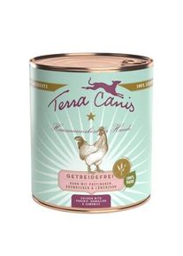Terra Canis sans c&eacute;r&eacute;ales Adult Poulet aux panais, framboises et pissenlits 6x800 g