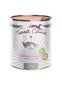 Terra Canis Nourriture humide chien hypoallerg&eacute;nique adulte autruche 6x800 g
