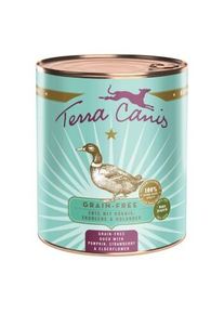 Terra Canis Nourriture humide pour chien sans c&eacute;r&eacute;ales adulte Canard 6x800 g