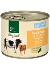 REAL NATURE Light B&oelig;uf et veau 6x200 g
