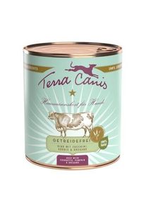 Terra Canis sans c&eacute;r&eacute;ales Adult B&oelig;uf aux courgettes, &agrave; la courge et &agrave; l&rsquo;origan 6x800 g