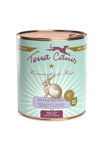 Terra Canis sans c&eacute;r&eacute;ales Adult 6x800g lapin aux courgettes, abricot et bourrache