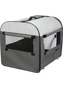 Trixie Box de transport souple Basic gris fonc&eacute;/gris clair S