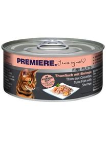Premiere Fine Filets nature Thon aux crevettes 12x80 g