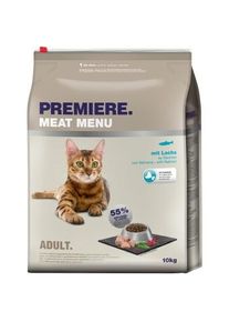 Premiere Meat Menu Croquettes pour chat adulte Saumon 10 kg