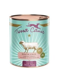 Terra Canis Nourriture humide pour chien sans c&eacute;r&eacute;ales adulte Agneau 6x800 g