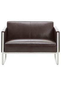 Mid.you , Dunkelbraun , Textil , 111x78x71 cm , R&uuml;cken echt , Wohnzimmer, Sofas & Couches, Sofas, 2er Sofas