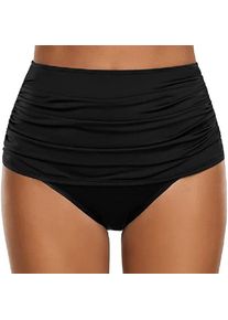 Woman Swimsuits Swim Shorts High Waist Black Swimming Shorts Butt Lifting Navy Blue Bathing Shorts Tankini Beach Shorts Solid