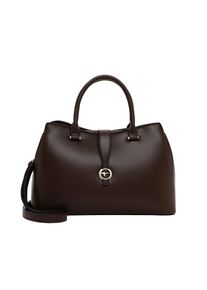 Shopper Tamaris "Shopper TAS Giorgia", Damen, Gr. B/H/T: 33cm x 21cm x 13cm 0, braun (braun 200), Polyurethan, Taschen Shopper