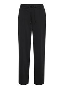 Stoffhose Kaffe "Strickhose KAjenny", Damen, Gr. XS, N-Gr, schwarz (schwarz deep), Obermaterial: 76% Polyester Pol. recyc.. 20% Viskose CV. 4% Elasthan EL., Hosen Stoffhose