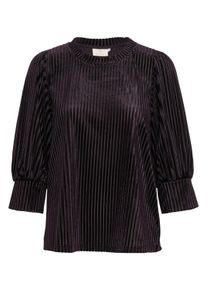 Langarmbluse Kaffe "Langarm-Bluse KAcaca", Damen, Gr. M, blau (dawn lila cc.), Obermaterial: 90% Polyester PES. 10% Elasthan EL., Blusen Langarmbluse