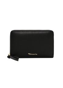 Geldb&ouml;rse Tamaris "Geldb&ouml;rse TAS Gunda", Herren, schwarz (schwarz 100), Obermaterial: 60% Polyurethan PU. 40% Polyester PES., Kleinlederwaren Geldb&ouml;rse