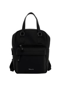 Rucksack Tamaris "Rucksack TAS Gianna", Damen, Gr. B/H/T: 31cm x 34cm x 17cm, schwarz (schwarz 100), Obermaterial: 60% Polyurethan PU. 40% Polyester PES., Rucks&auml;cke Rucksack