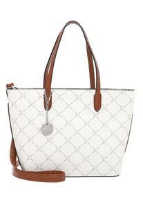 Shopper Tamaris "Shopper TAS Anastasia", Damen, Gr. B/H/T: 32cm x 22cm x 11cm 0, wei&szlig; (ecru 320), PVC, Taschen Shopper