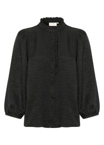 Langarmbluse Kaffe "Langarm-Bluse KAellen", Damen, Gr. 44, schwarz (schwarz deep cc), Obermaterial: 100% Polyester PES., Blusen Langarmbluse