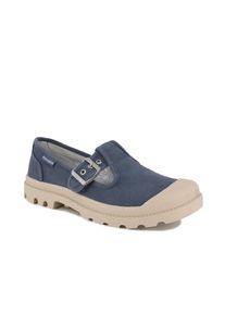 Sneaker Palladium "PAMPA M-JANE WASHED", Damen, Gr. 41,5, vintage indigo, Textil, Schuhe Sneaker, aus Textil, mit Gummilaufsohle, mit Riemenverschluss